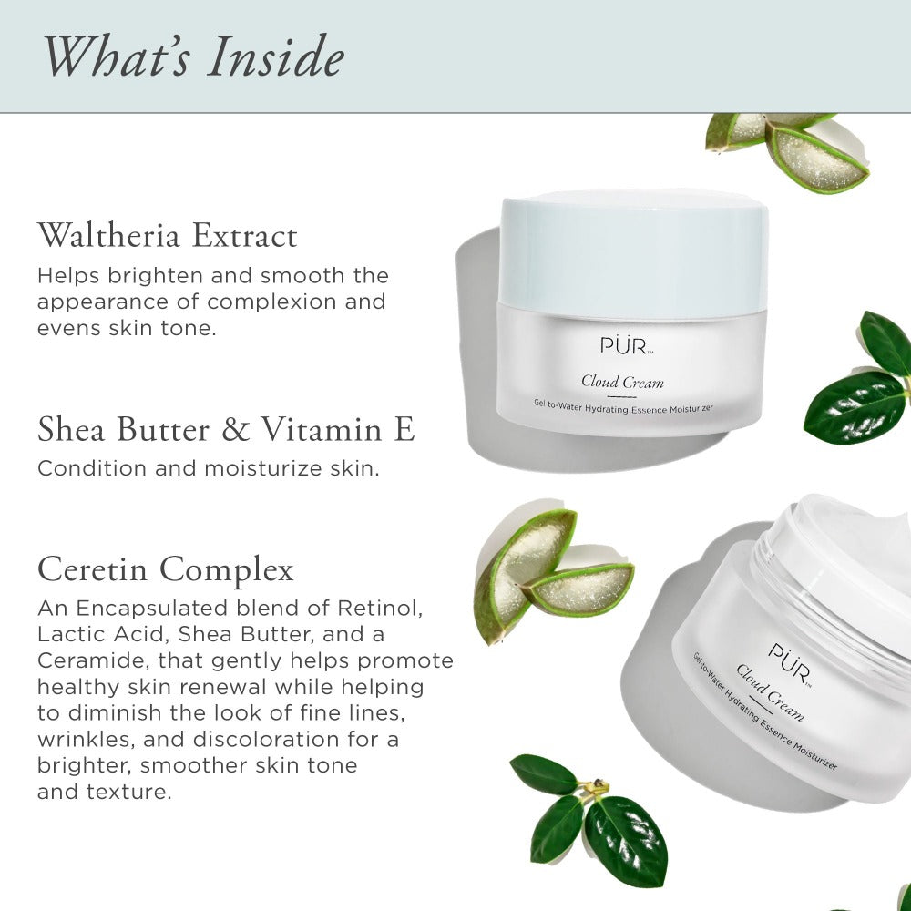 PUR Cloud Cream Gel-to-Water Hydrating Essence Moisturizer at PÜR Cosmetics UK