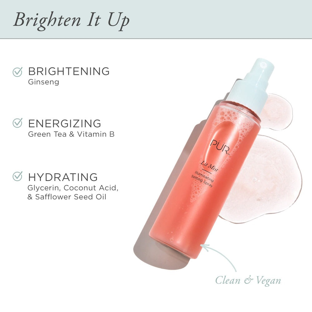 Lit Mist Illuminating Setting Spray at PÜR Cosmetics UK