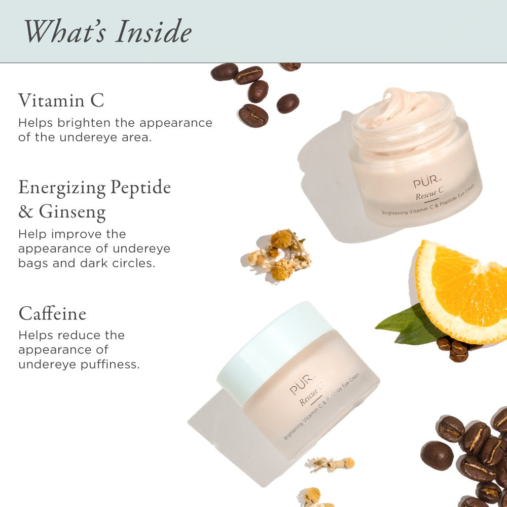 Rescue C Brightening Vitamin C & Peptide Eye Cream at PÜR Cosmetics UK