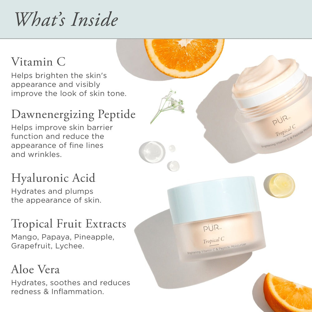 Tropical C Brightening Vitamin C & Peptide Moisturiser at PÜR Cosmetics UK