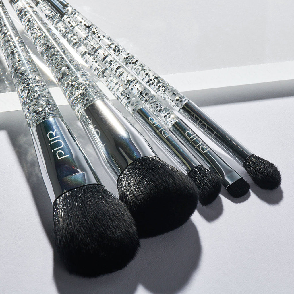 Crystal Clear 5-piece Cruelty Free Brush Collection